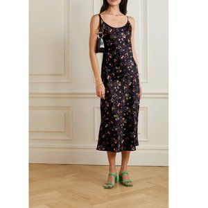 💜SPECIAL SALE💜Reformation Alisal Silk Dress in Black Floral Print